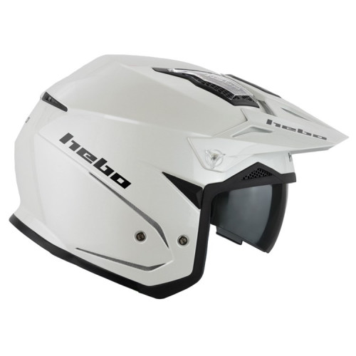 Hebo Zone 5 Mono Air White W/Visor Hebo Zone 5 Mono Air White W/Visor